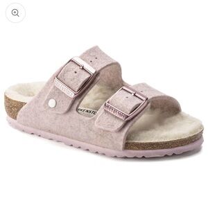 Birkenstock Arizona Kids Wool Soft Pink Sandals
